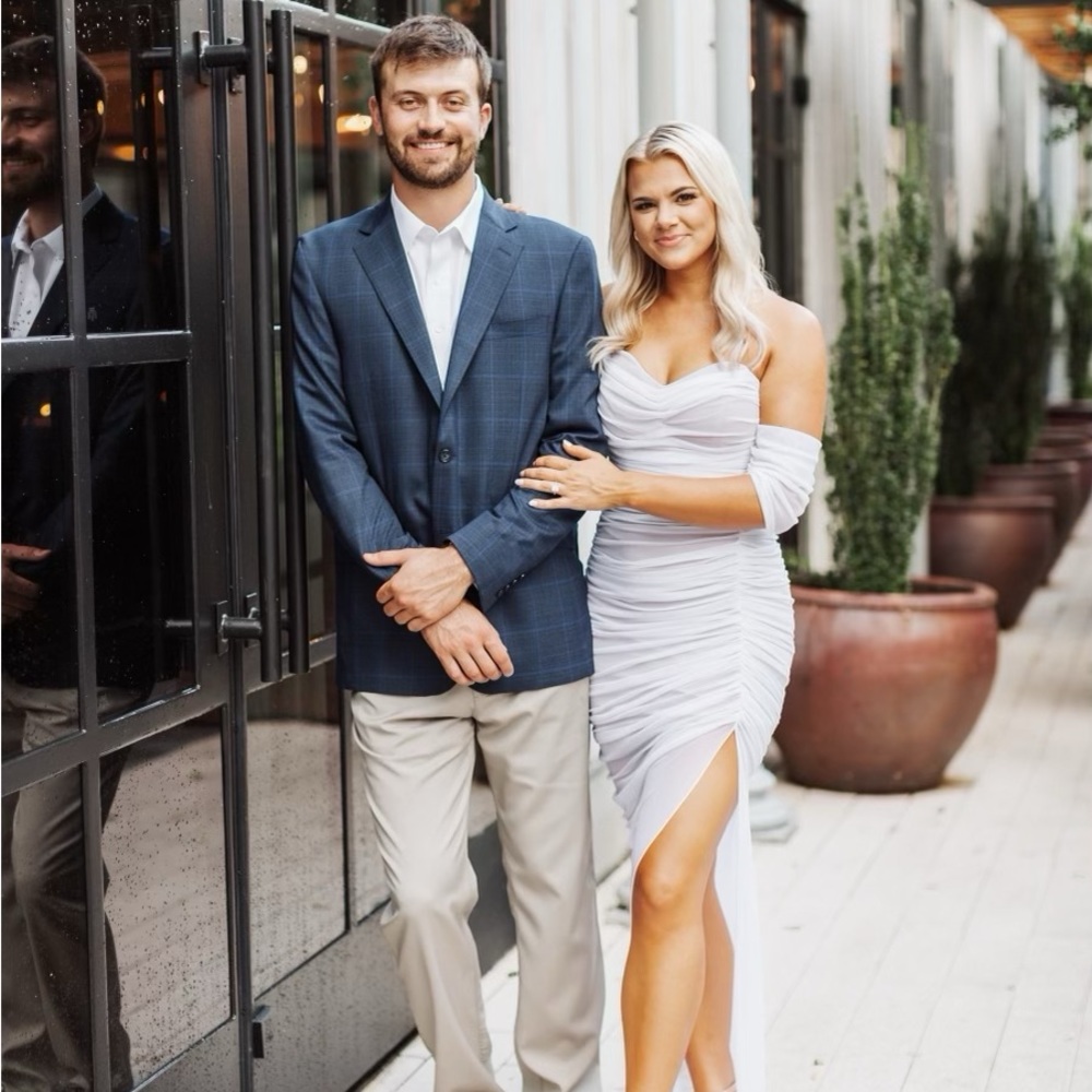 Michael Costello X Revolve white dress